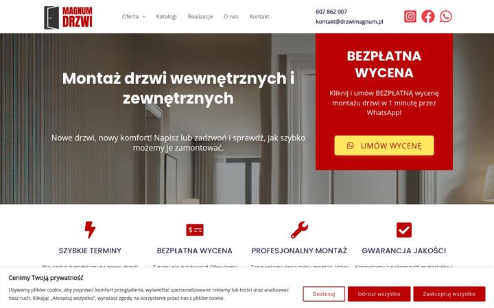 Captura de ecrã de drzwimagnum.pl