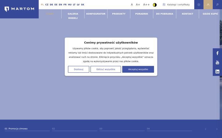 Captura de ecrã de drzwimartom.pl