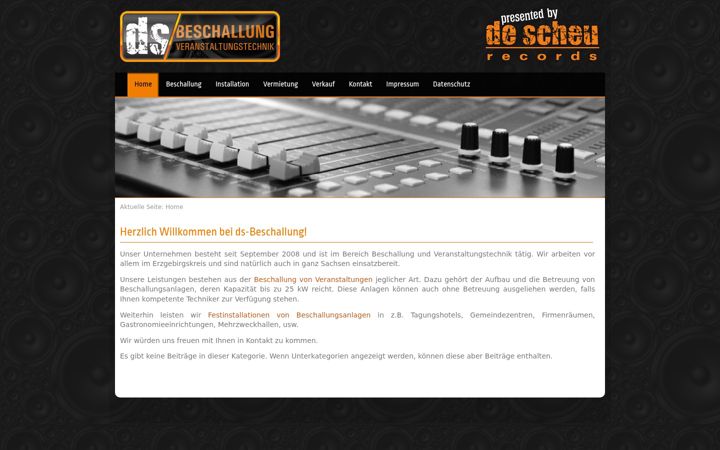 Screenshot of ds-beschallung.de