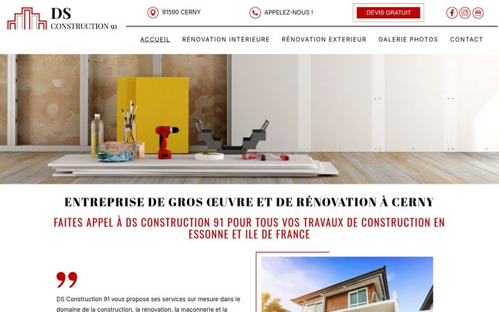 Screenshot van ds-construction91.fr