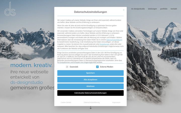 Screenshot of ds-designstudio.de