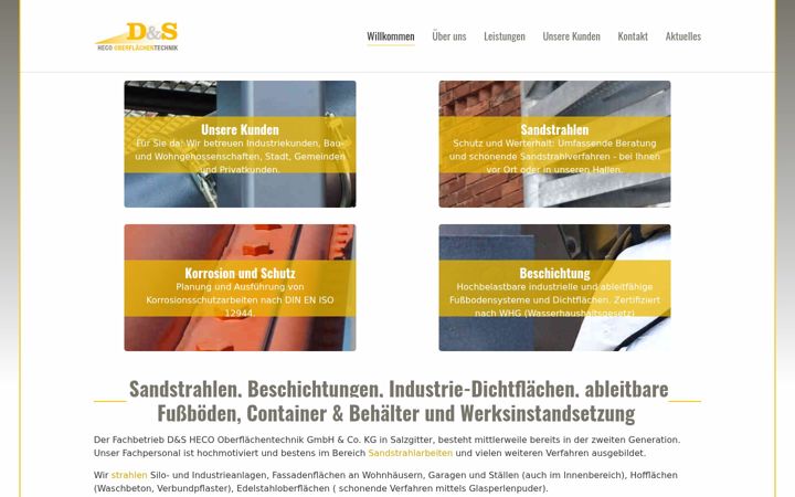 Screenshot of ds-heco.de
