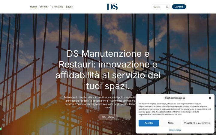 Screenshot di ds-manutenzione-restauri.it