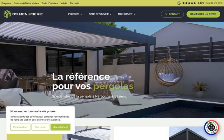 Zrzut ekranu ds-menuiserie.fr