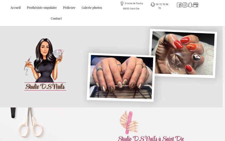 Screenshot of ds-nails88.fr