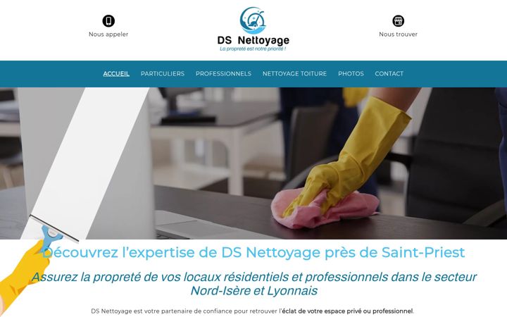 Screenshot of ds-nettoyage-rhone-alpes.fr