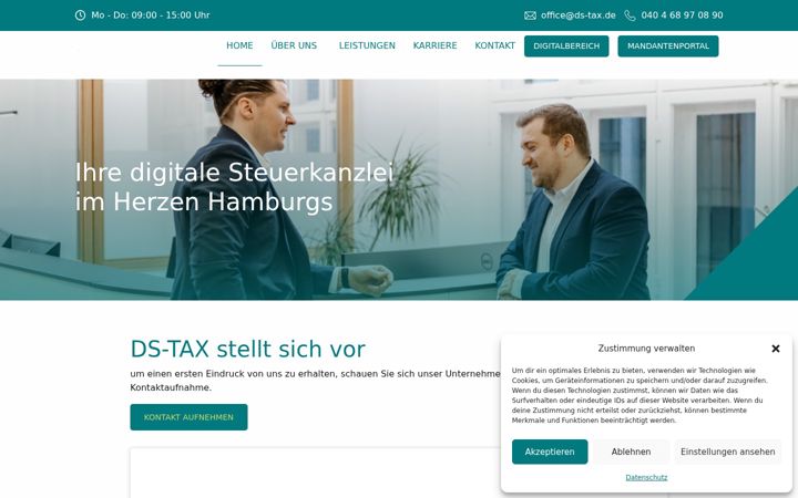 Snimka zaslona za ds-tax.de