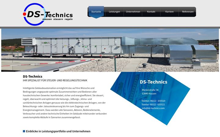 Screenshot of ds-technics.com