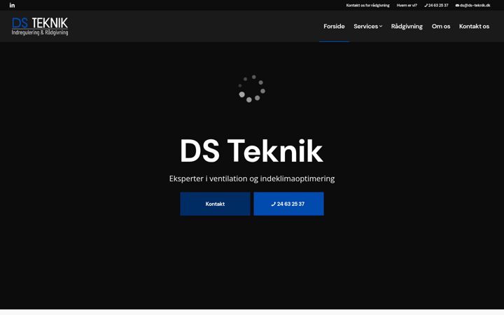Snimka zaslona za ds-teknik.dk