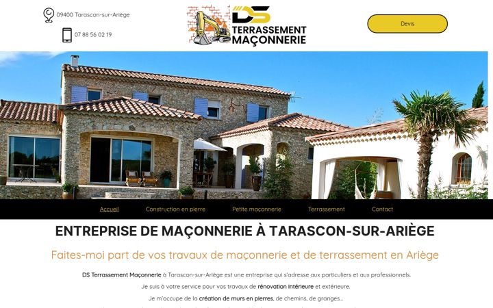 Zrzut ekranu ds-terrassement-maconnerie.fr