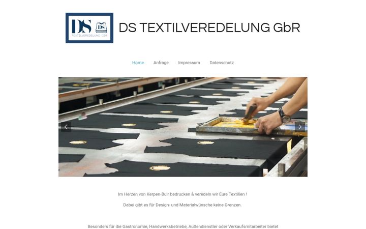 Snimka zaslona za ds-textilveredelung.de