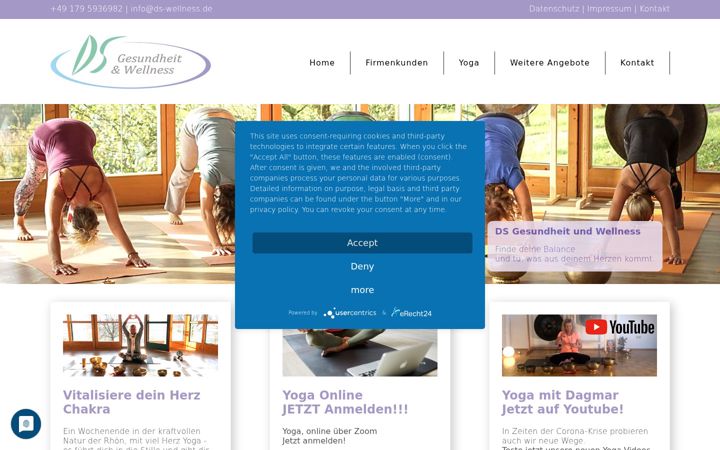 Screenshot of ds-wellness.de
