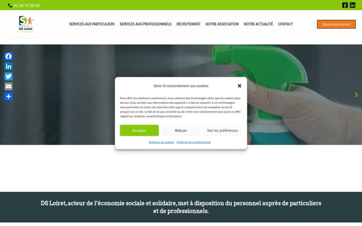 Screenshot ta' ds45.fr