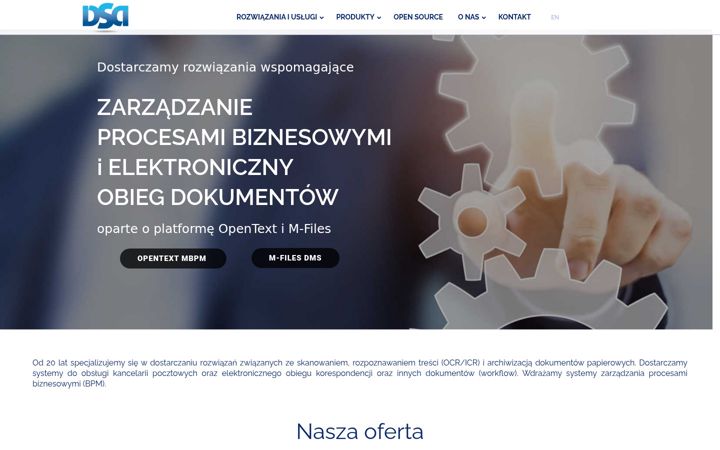 Captura de ecrã de dsa.com.pl