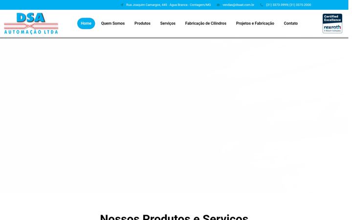 Screenshot of dsaat.com.br