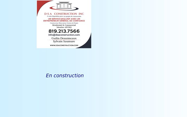 Екранна снимка на dsaconstruction.ca