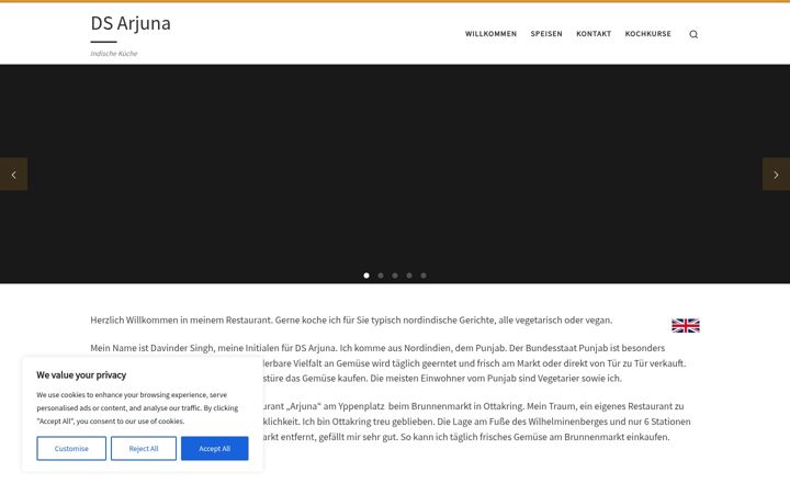 Screenshot von dsarjuna.at