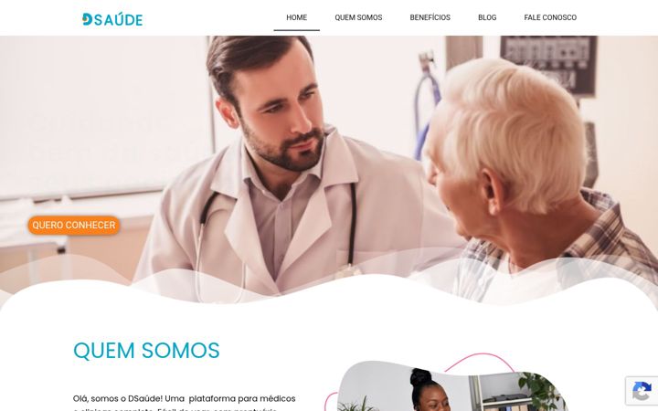 Screenshot of dsaude.com.br