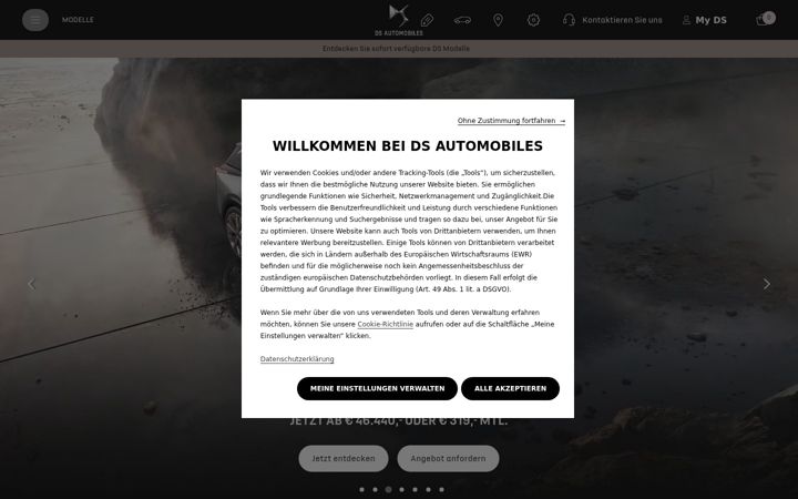 Posnetek zaslona dsautomobiles.at