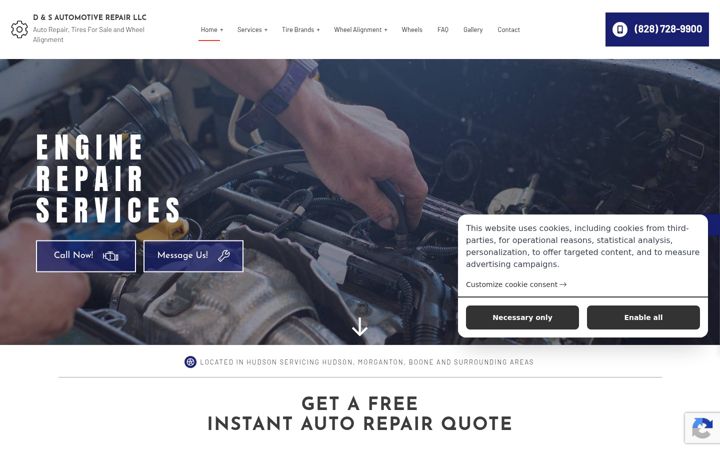 Screenshot of dsautotire.com