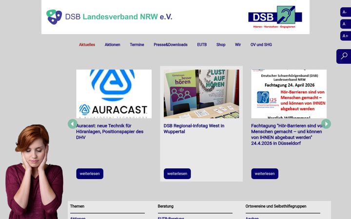 Snimka zaslona za dsb-lv-nrw.de