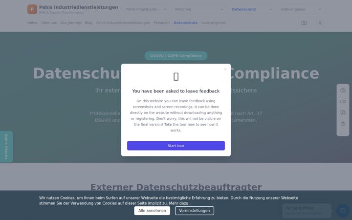Screenshot of dsb-pahls.de