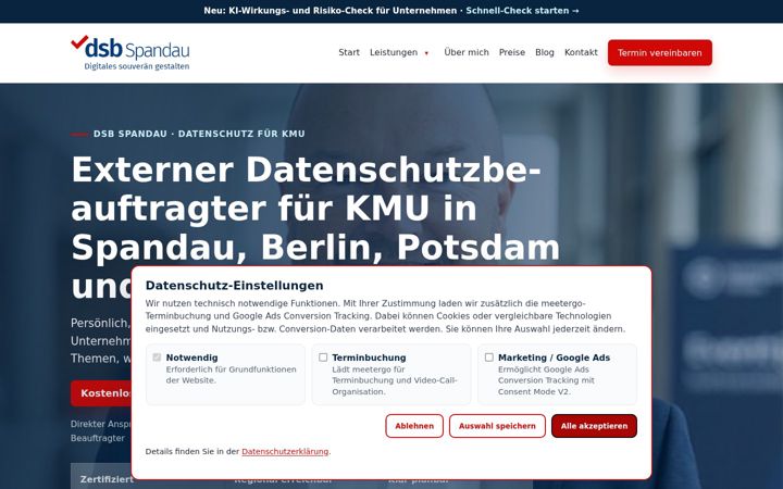 Screenshot of dsb-spandau.de