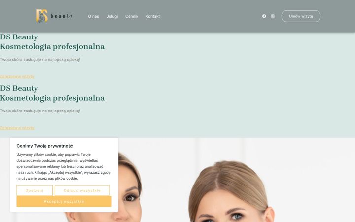 Captura de ecrã de dsbeauty.pl