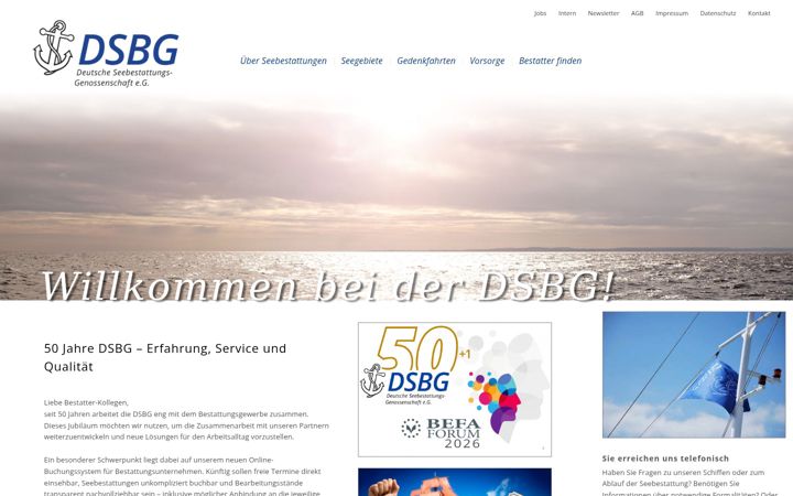 Screenshot of dsbg.de