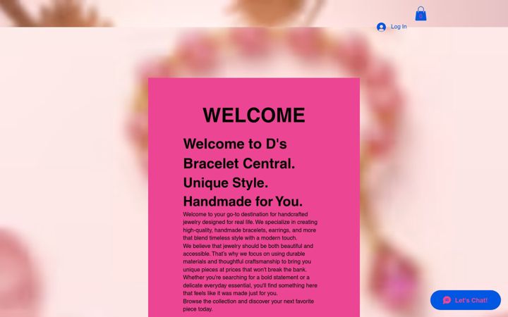 Screenshot of dsbraceletcentral.com