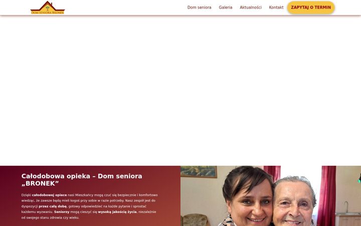 Screenshot stránky dsbronek.pl