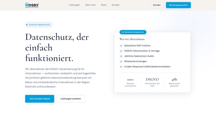 Screenshot of dsbx.one