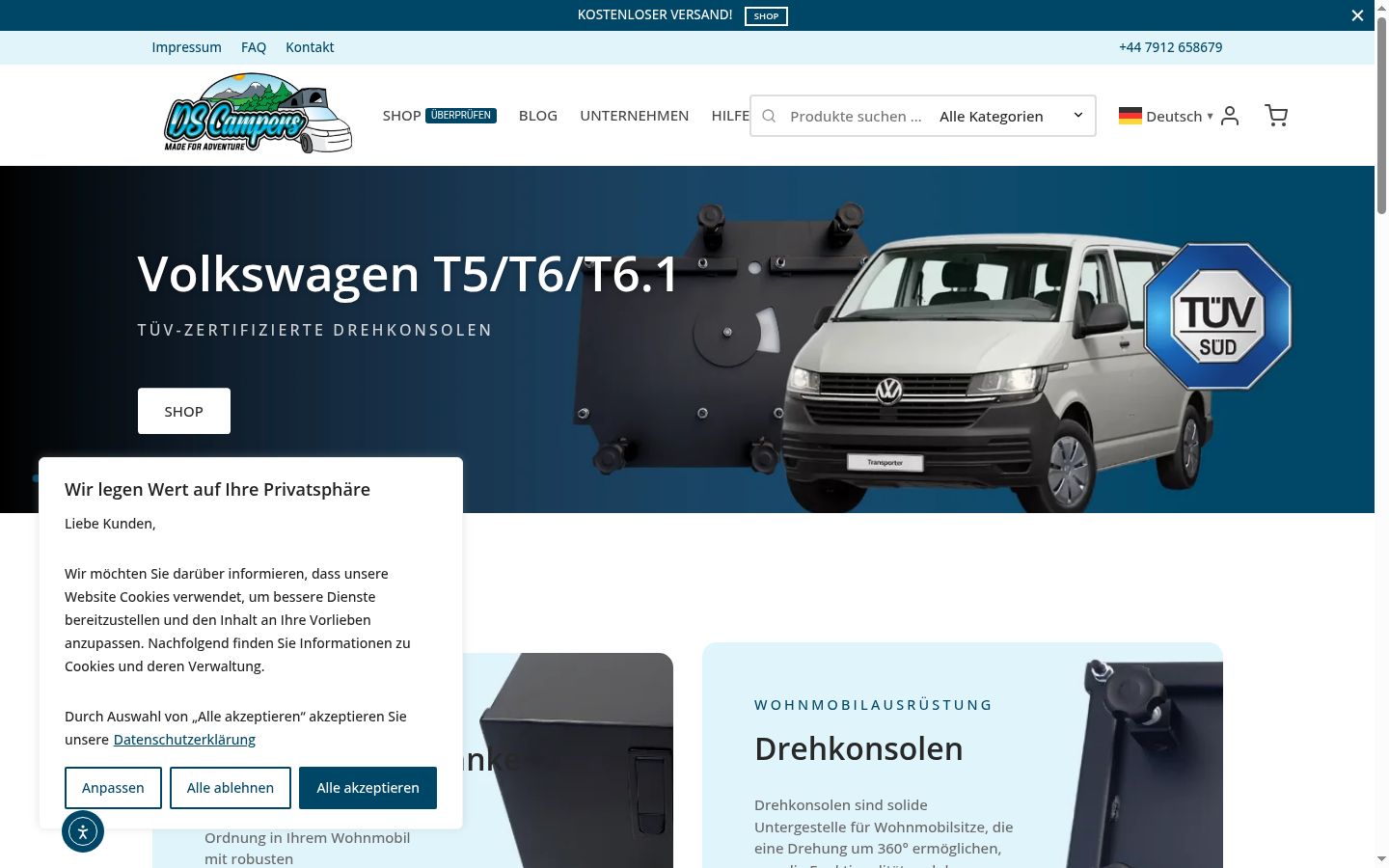 Screenshot tal-banner tal-kunsens muri qabel kwalunkwe interazzjoni