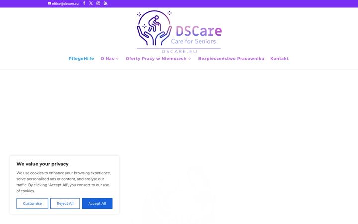 Képernyőkép: dscare.eu