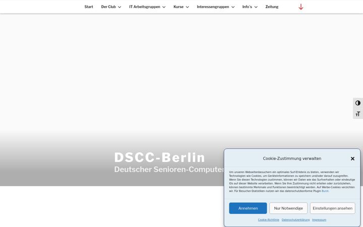 Snimka zaslona za dscc-berlin.de