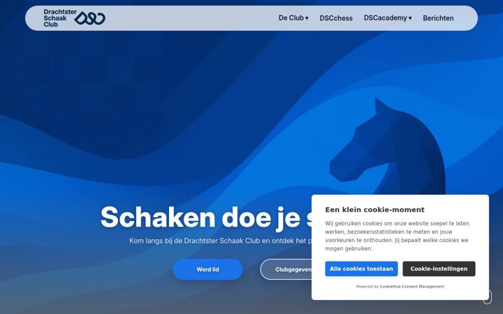 Screenshot di dscdrachten.nl