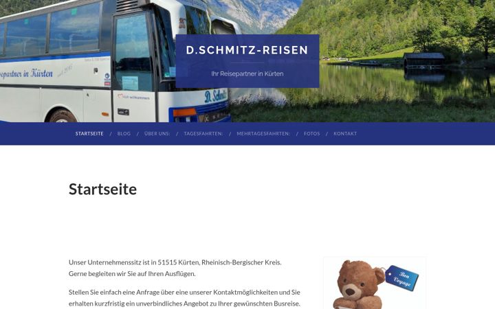 Snimka zaslona za dschmitz-reisen.de
