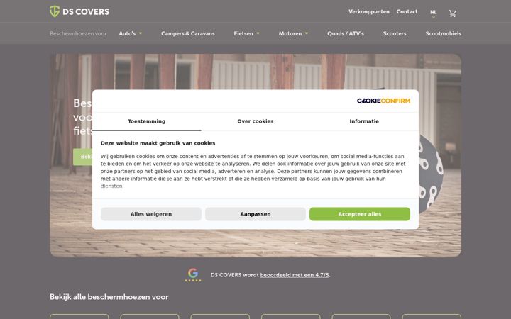Screenshot di dscovers.nl