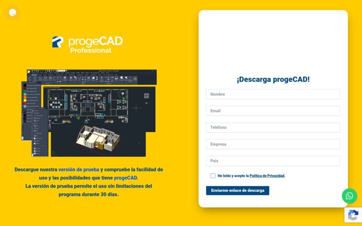 Screenshot of dscprogecad.com