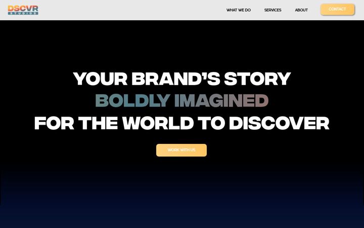 Screenshot of dscvrstudios.com
