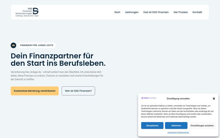 Snímek obrazovky dsd-finanzen.de