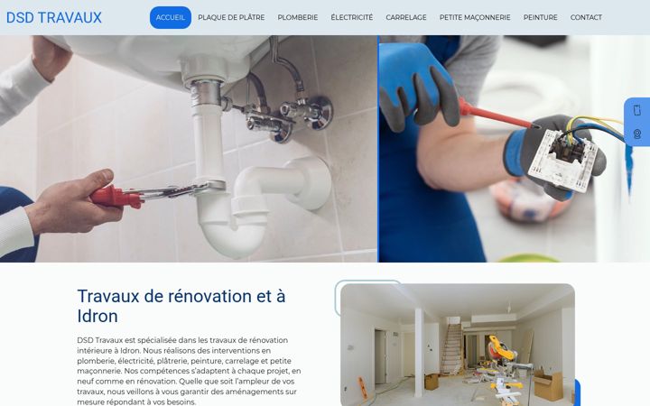 Screenshot of dsd-travaux64.fr