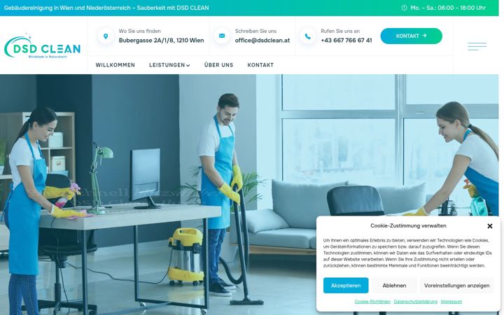 Posnetek zaslona dsdclean.at