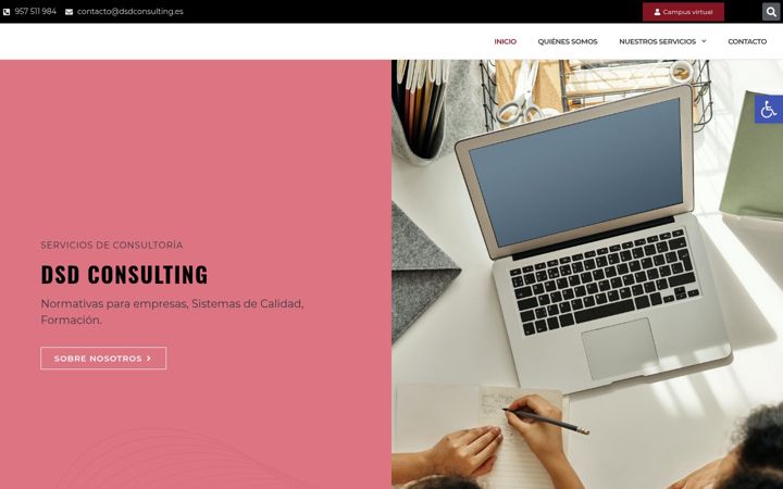 Snímek obrazovky dsdconsulting.es