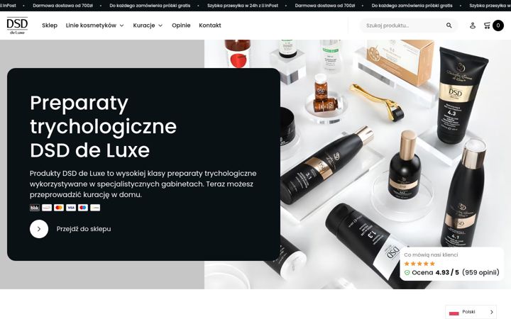 Posnetek zaslona dsddeluxepolska.pl