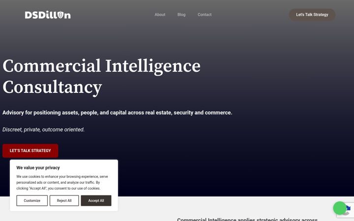 Screenshot of dsdillon.com