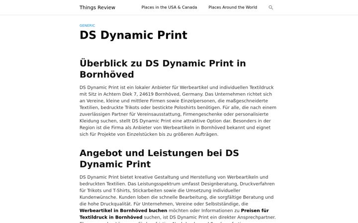Snímek obrazovky dsdynamicprint.de