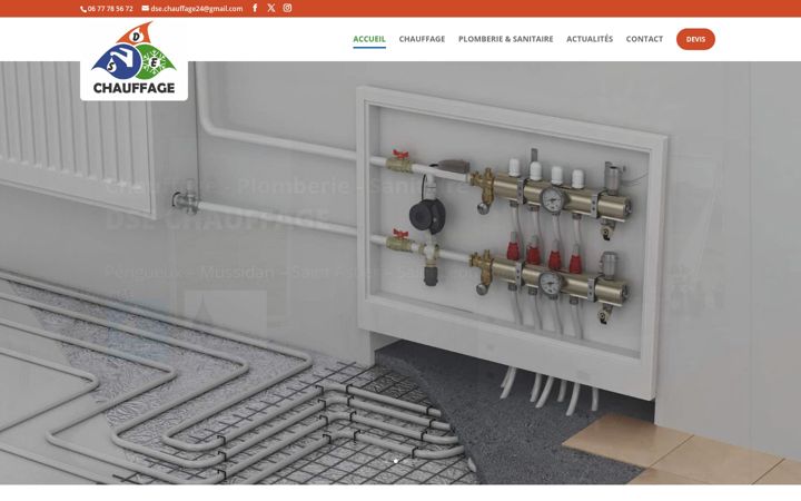 Screenshot of dse-chauffage.fr
