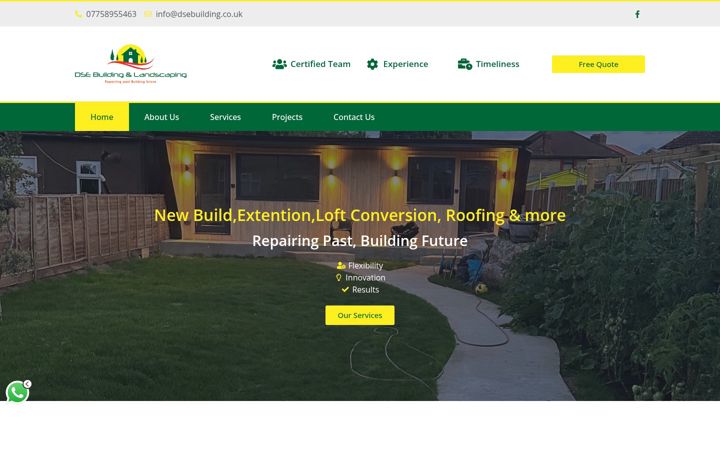 Képernyőkép: dsebuilding.co.uk