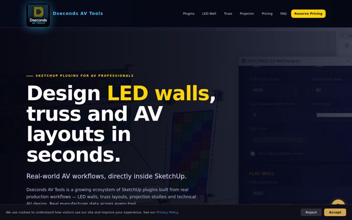 Screenshot of dseconds.com